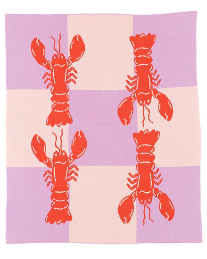 Lobster Tile - Throw Blanket