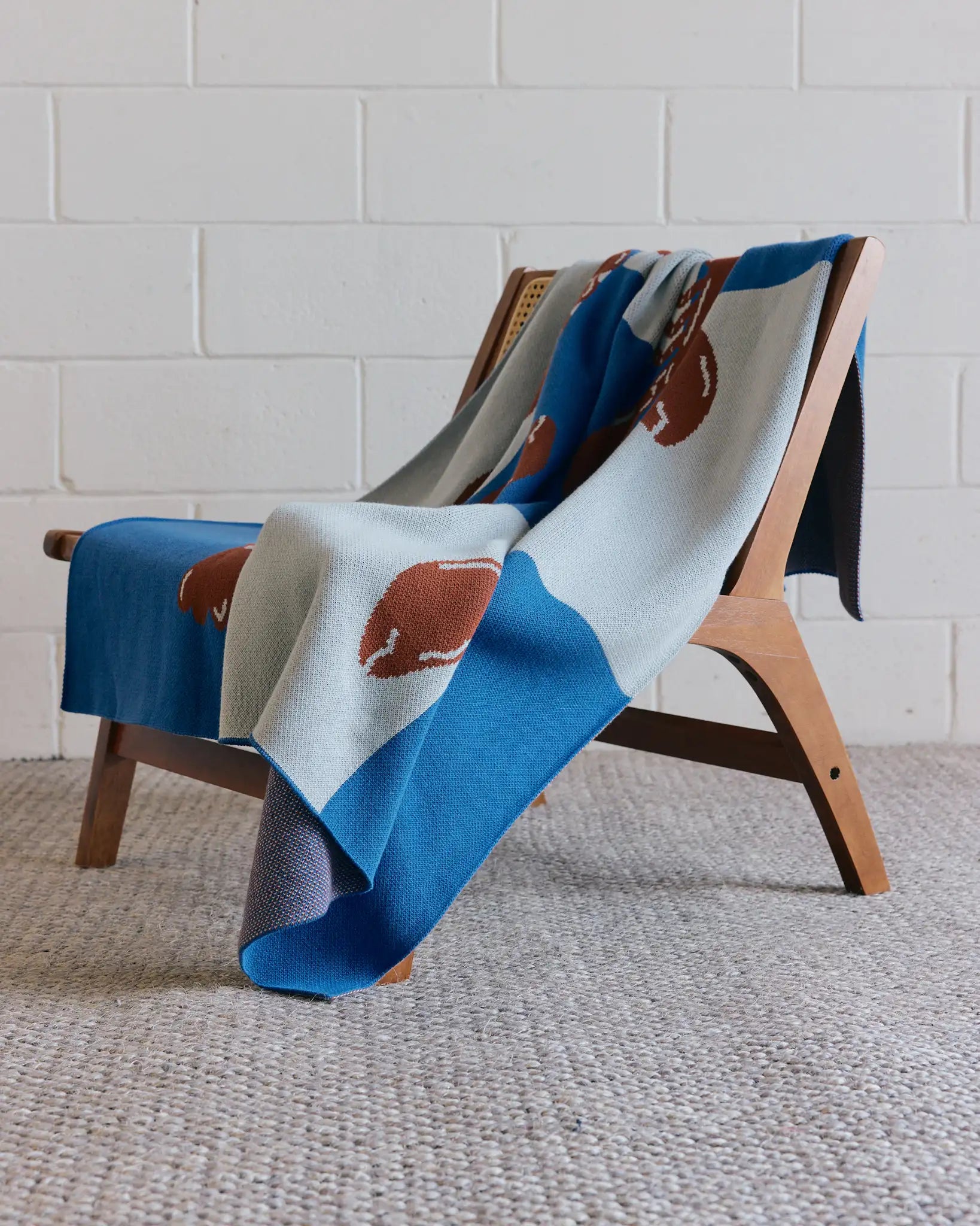 Biquette Throw Blanket Lobster Tile - Throw Blanket