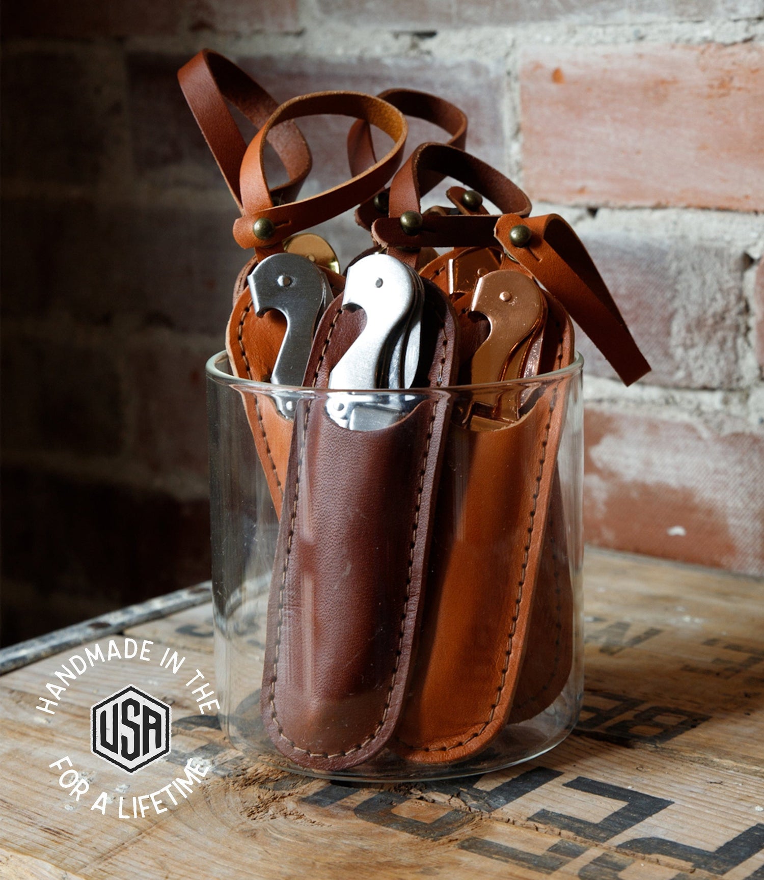 The Local Branch Wine Key Wine Key with Leather Holster - USA Made