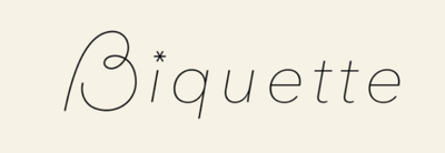 Logo of Biquette on a beige background