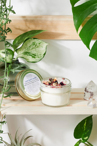 Love Spell Rose Quartz Candle