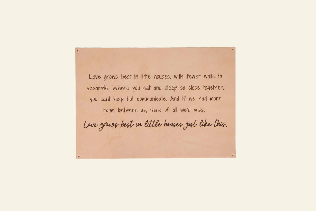 Urban Southern Love Grows Best Leather Sign