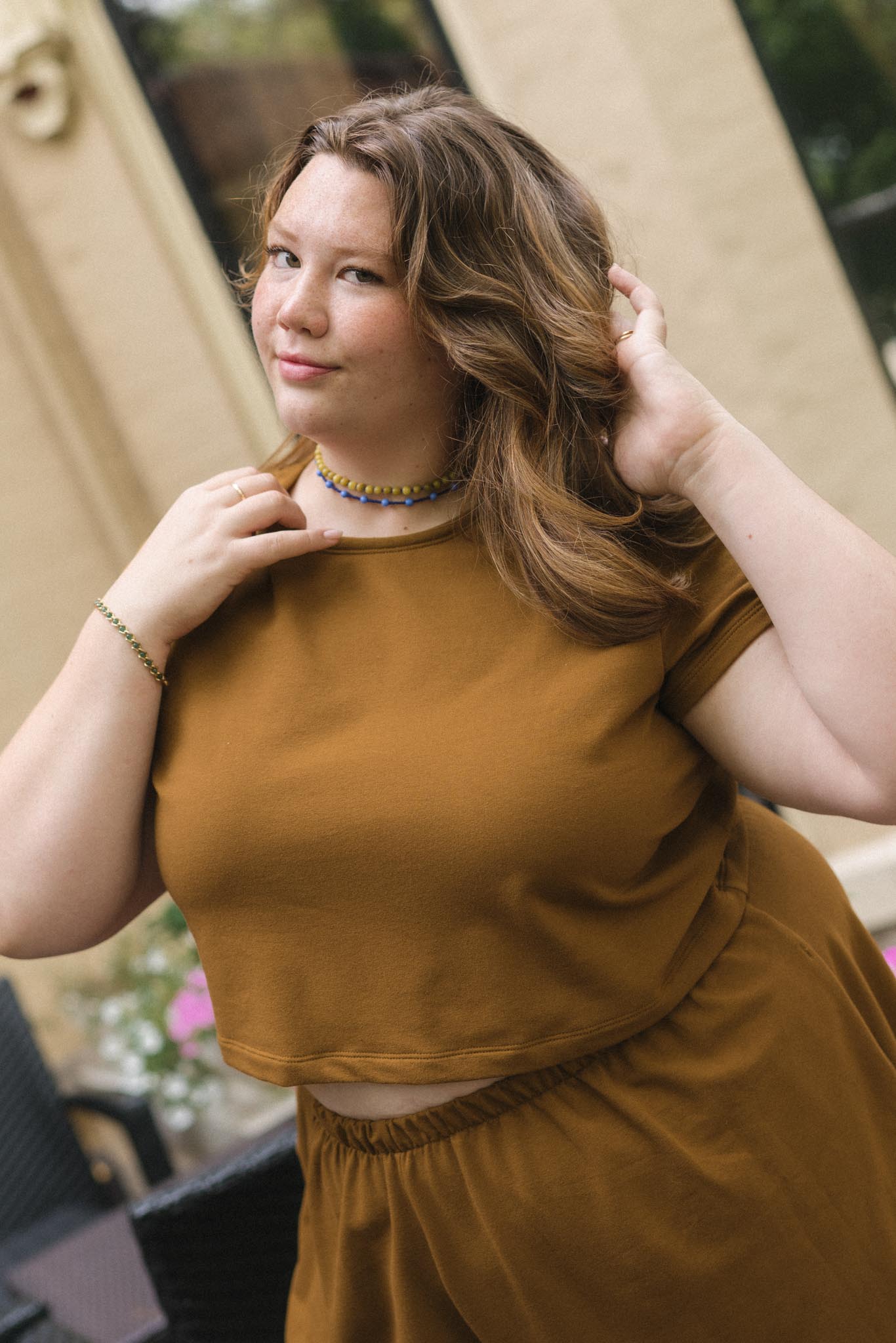 Eden Tee in Almond