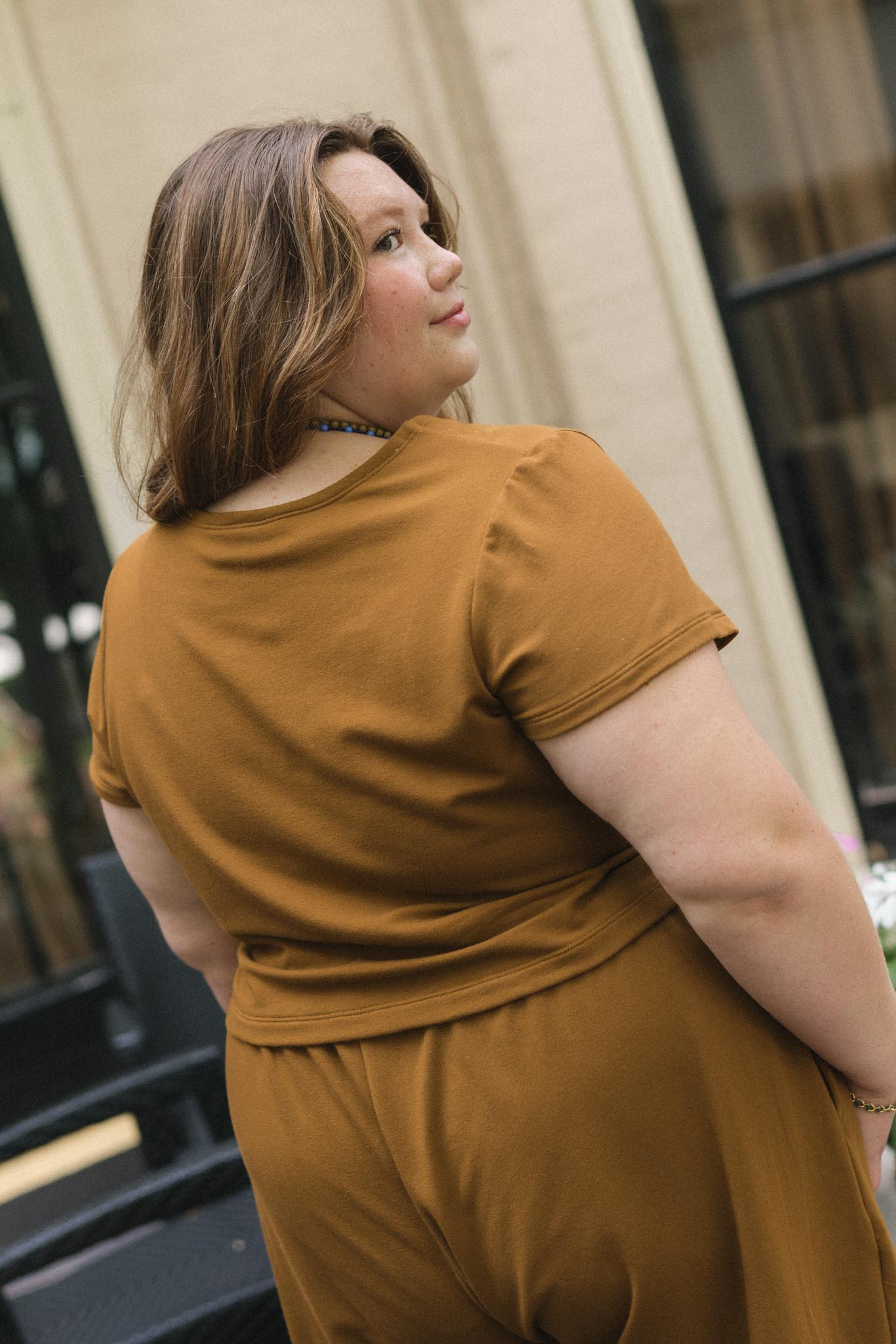 Eden Tee in Almond