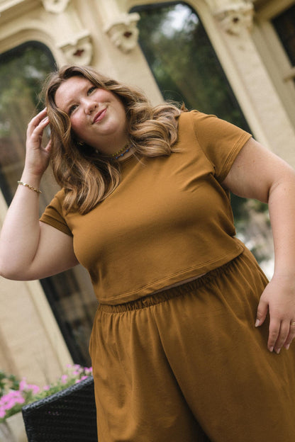 Eden Tee in Almond