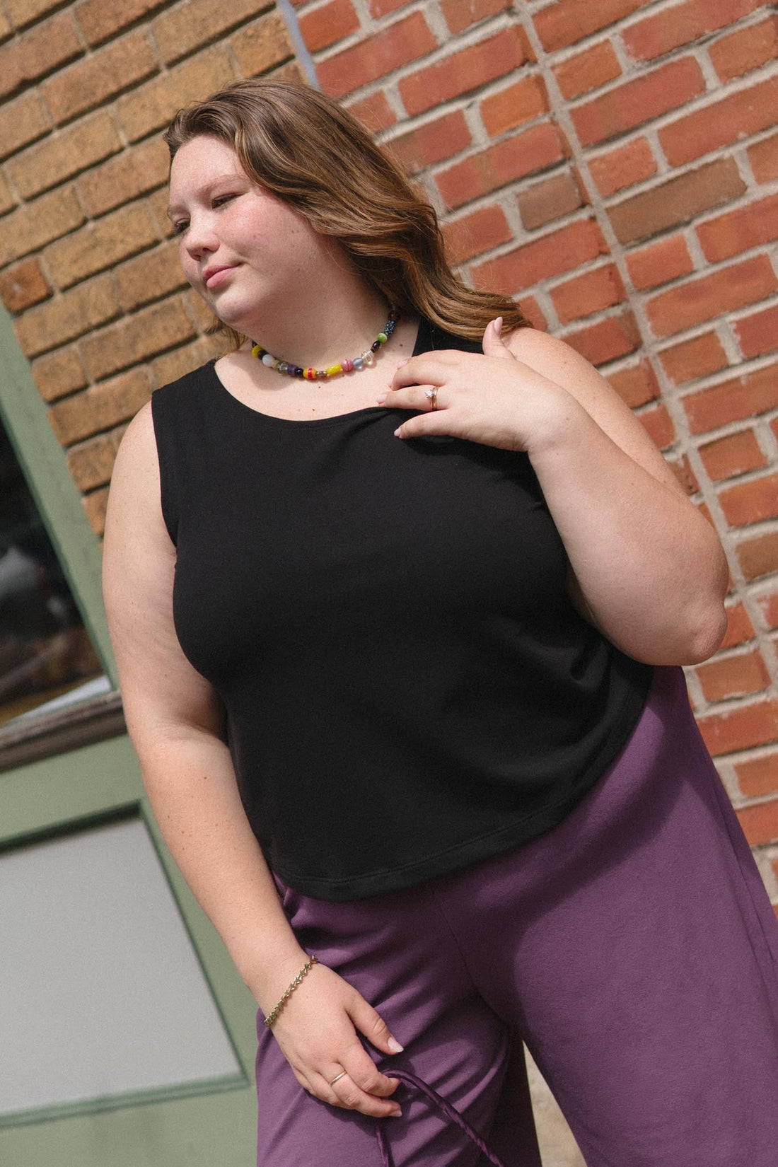 Frances Tank in Licorice