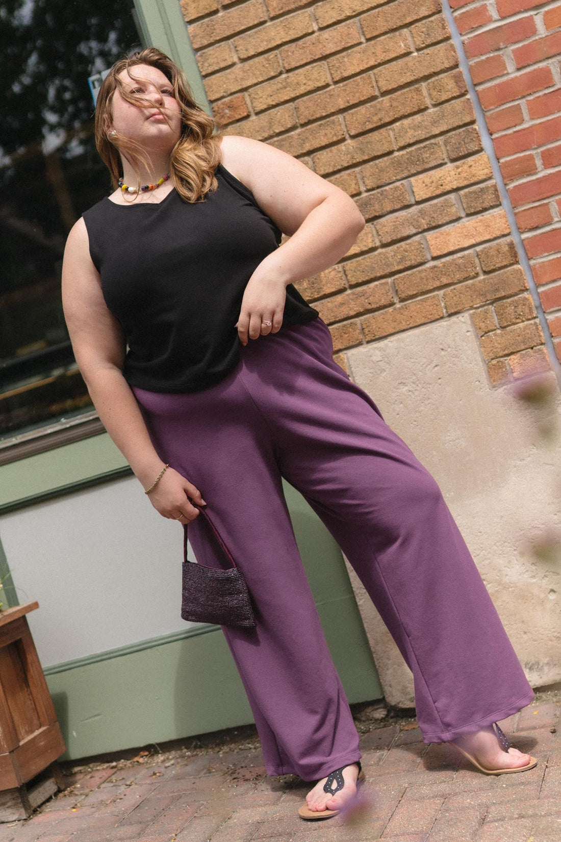 Greta Pant in Plum