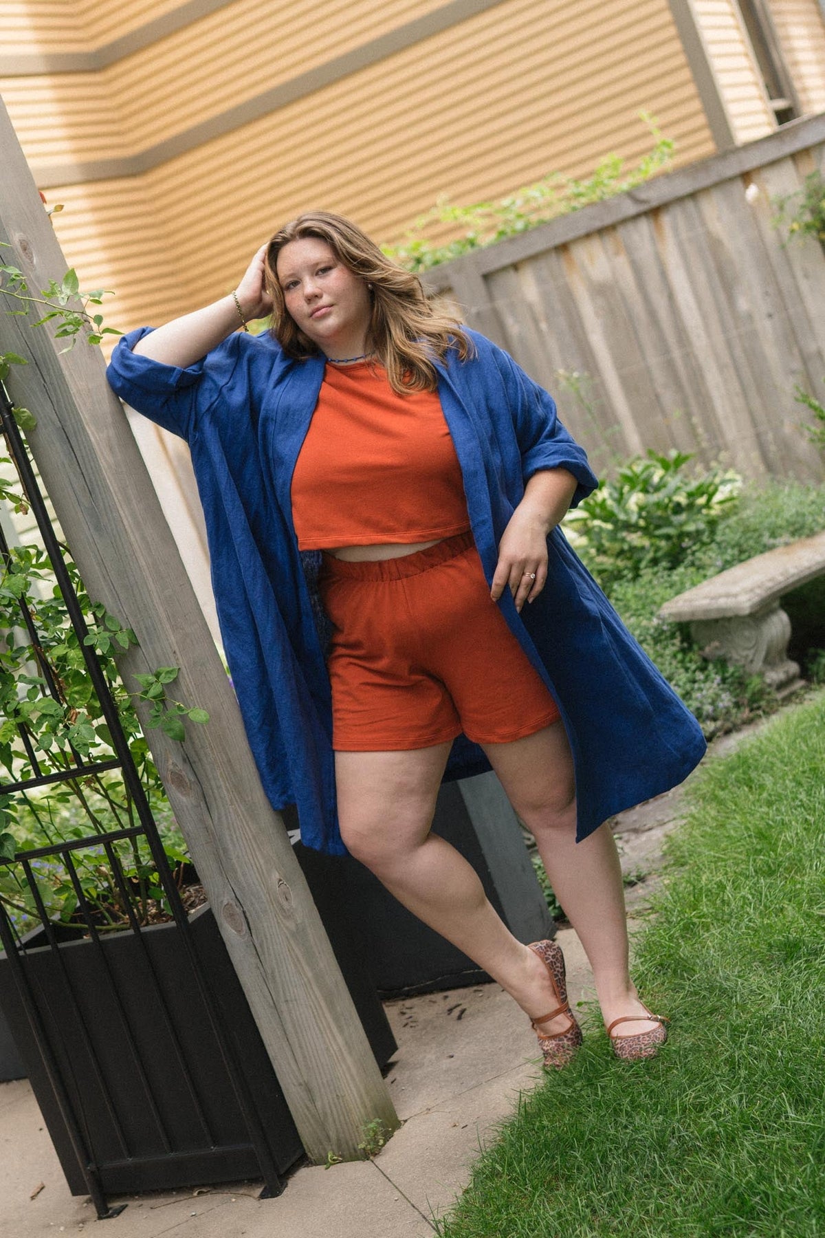 Mariela Duster in Kingfisher Blue