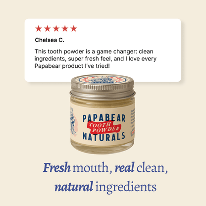 Papabear Mint Charcoal Tooth Powder