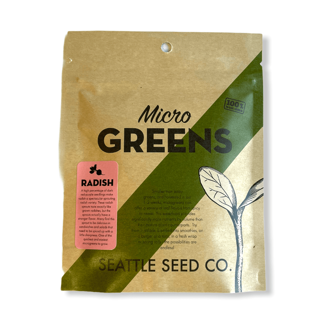 Seattle Seed Company Microgreens Radish for Microgreens