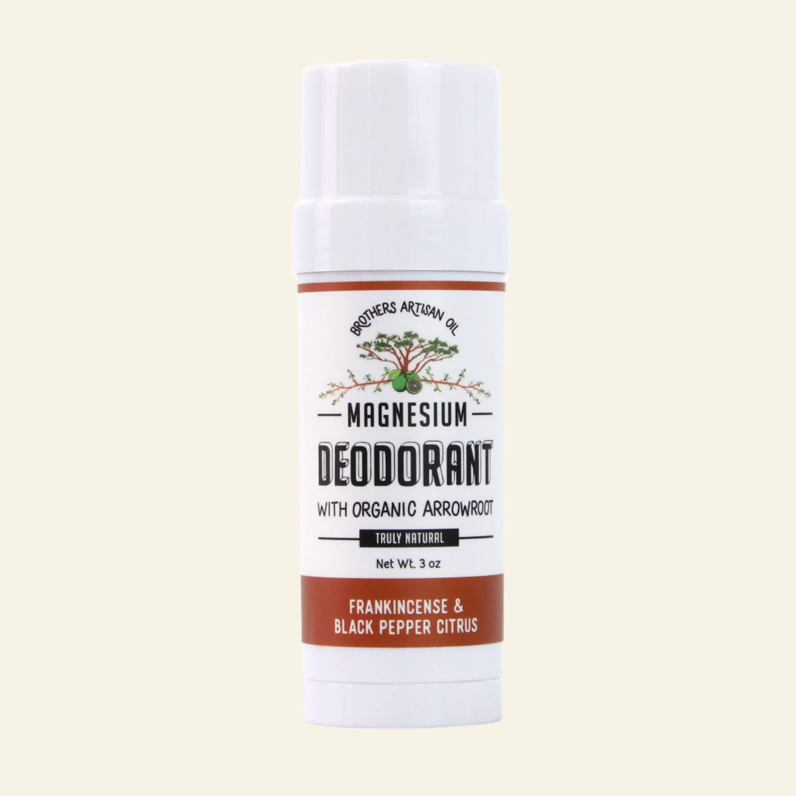 Brothers Artisan Oil The Deodorants Frankincense &amp; Black Pepper Citrus Magnesium Stick Deodorant