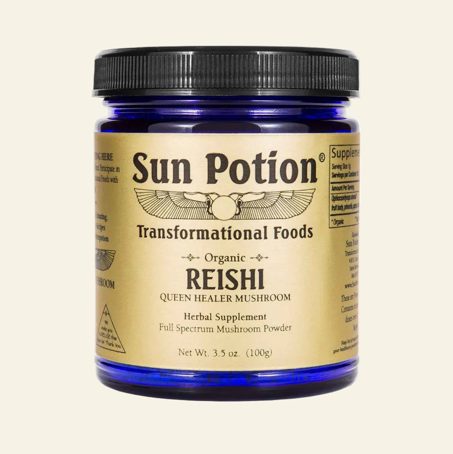 Sun Potion Adaptogen 100g Jar Reishi Mushroom Powder (Organic)