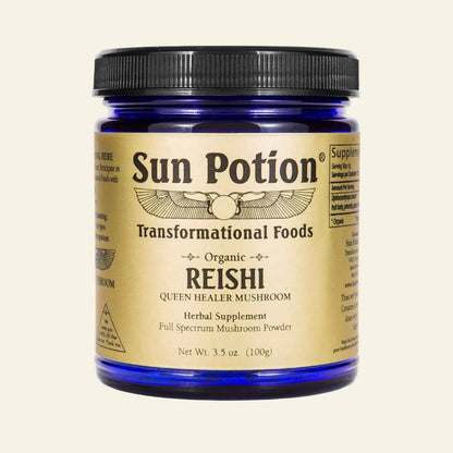 Sun Potion Adaptogen 100g Jar Reishi Mushroom Powder (Organic)