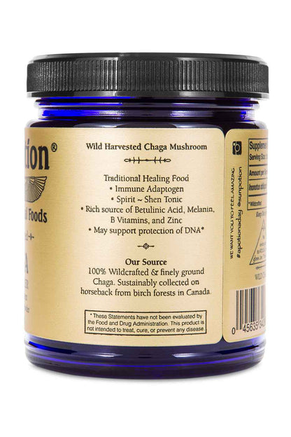 Sun Potion Adaptogen 70g Jar Chaga Mushroom Powder (Wildcrafted)