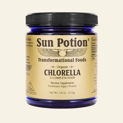 Sun Potion Adaptogen 111g Jar Chlorella Powder (Organic, Sound Processed)