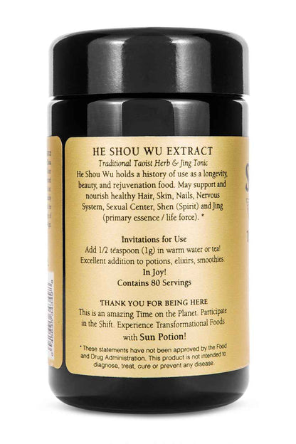 Sun Potion Adaptogen 80g Jar He Shou Wu (Wildcrafted)