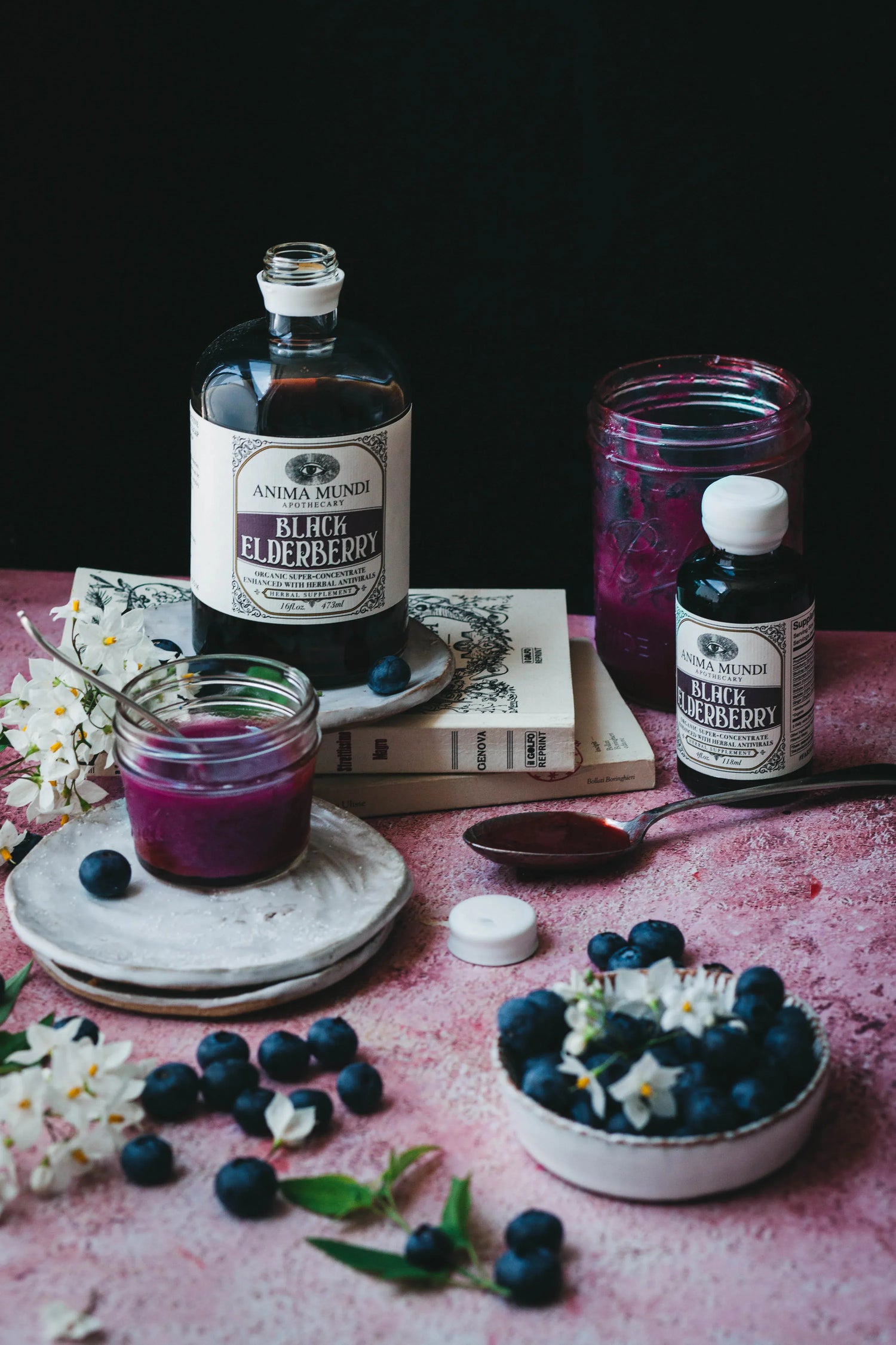 Anima Mundi BLACK ELDERBERRY Elixir | Botanical Mushroom Syrup