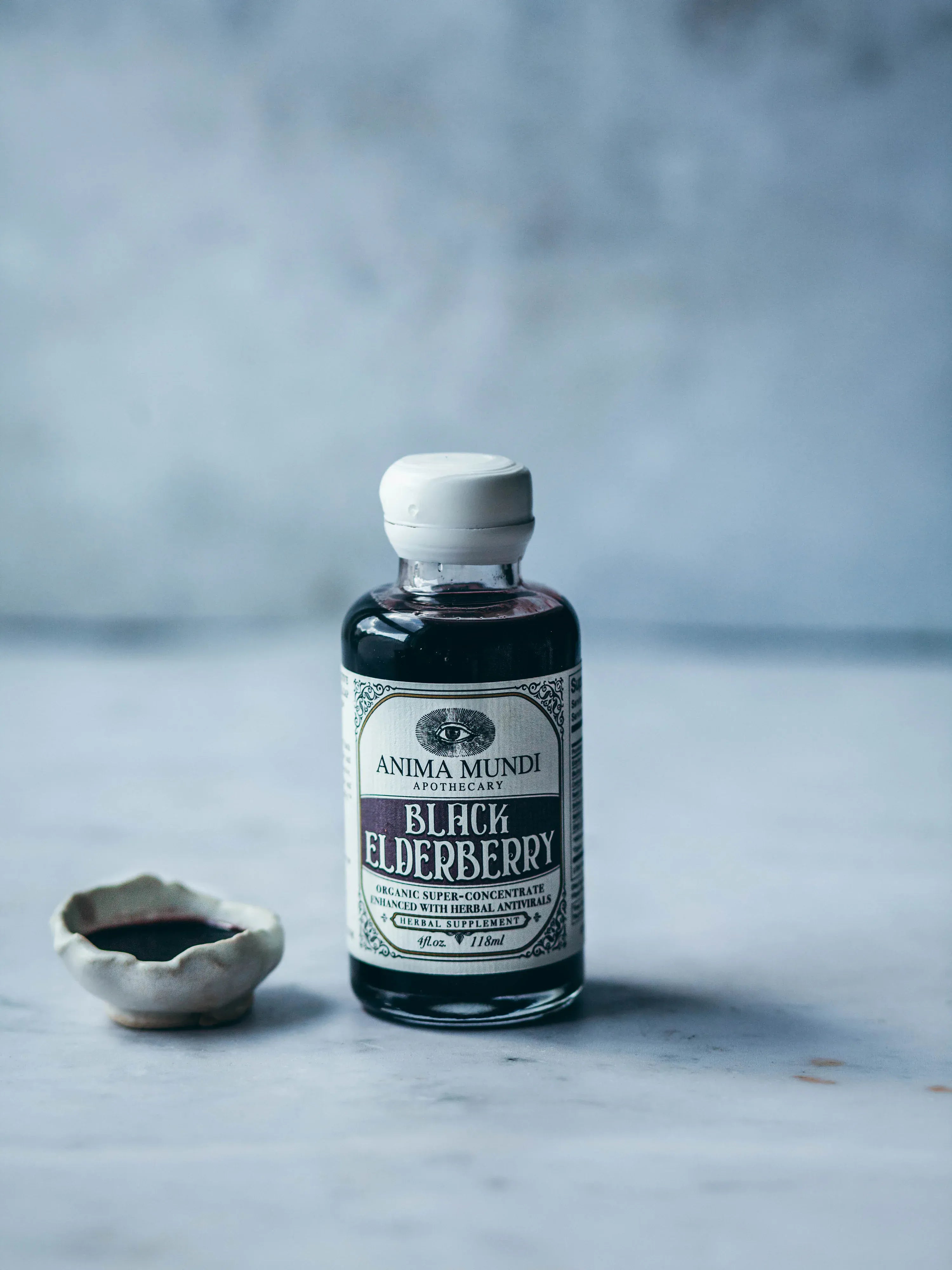 Anima Mundi BLACK ELDERBERRY Elixir | Botanical Mushroom Syrup
