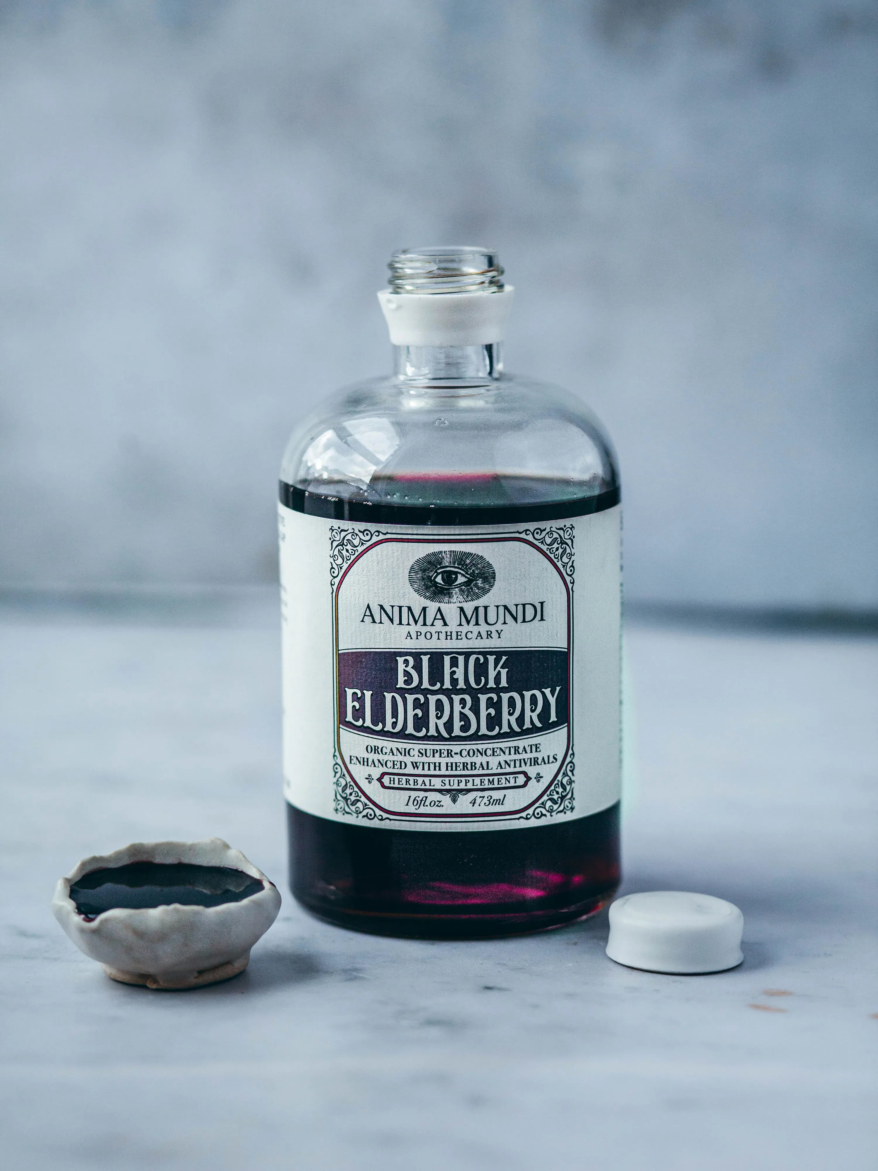 Anima Mundi BLACK ELDERBERRY Elixir | Botanical Mushroom Syrup