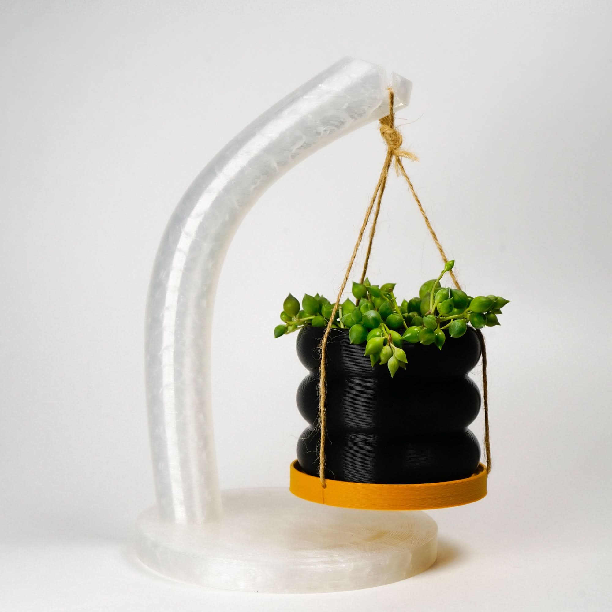Rosebud HomeGoods Pots &amp; Planters 3" Hanging Bubble With Tray &amp; Holder