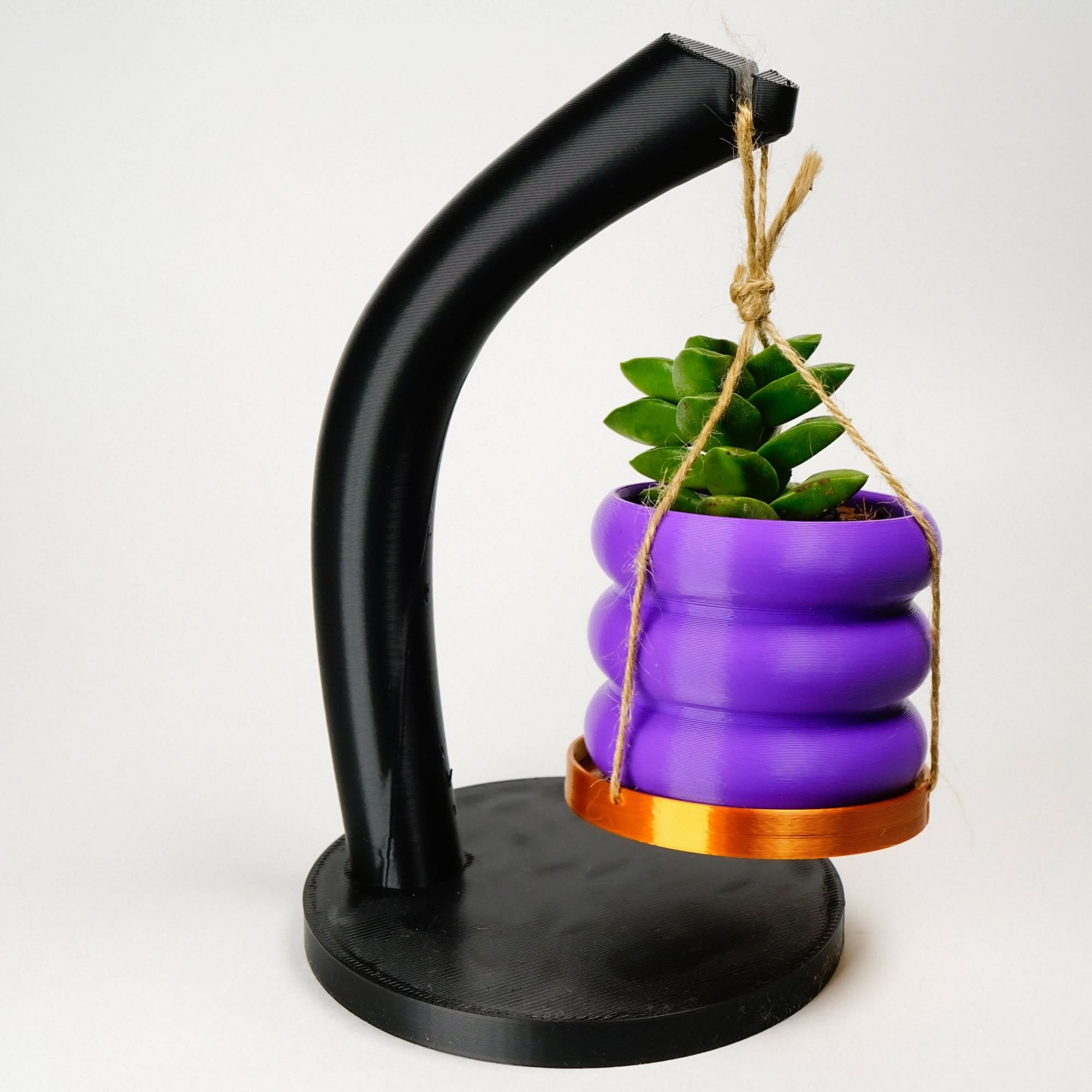 Rosebud HomeGoods Pots &amp; Planters 3" Hanging Bubble With Tray &amp; Holder