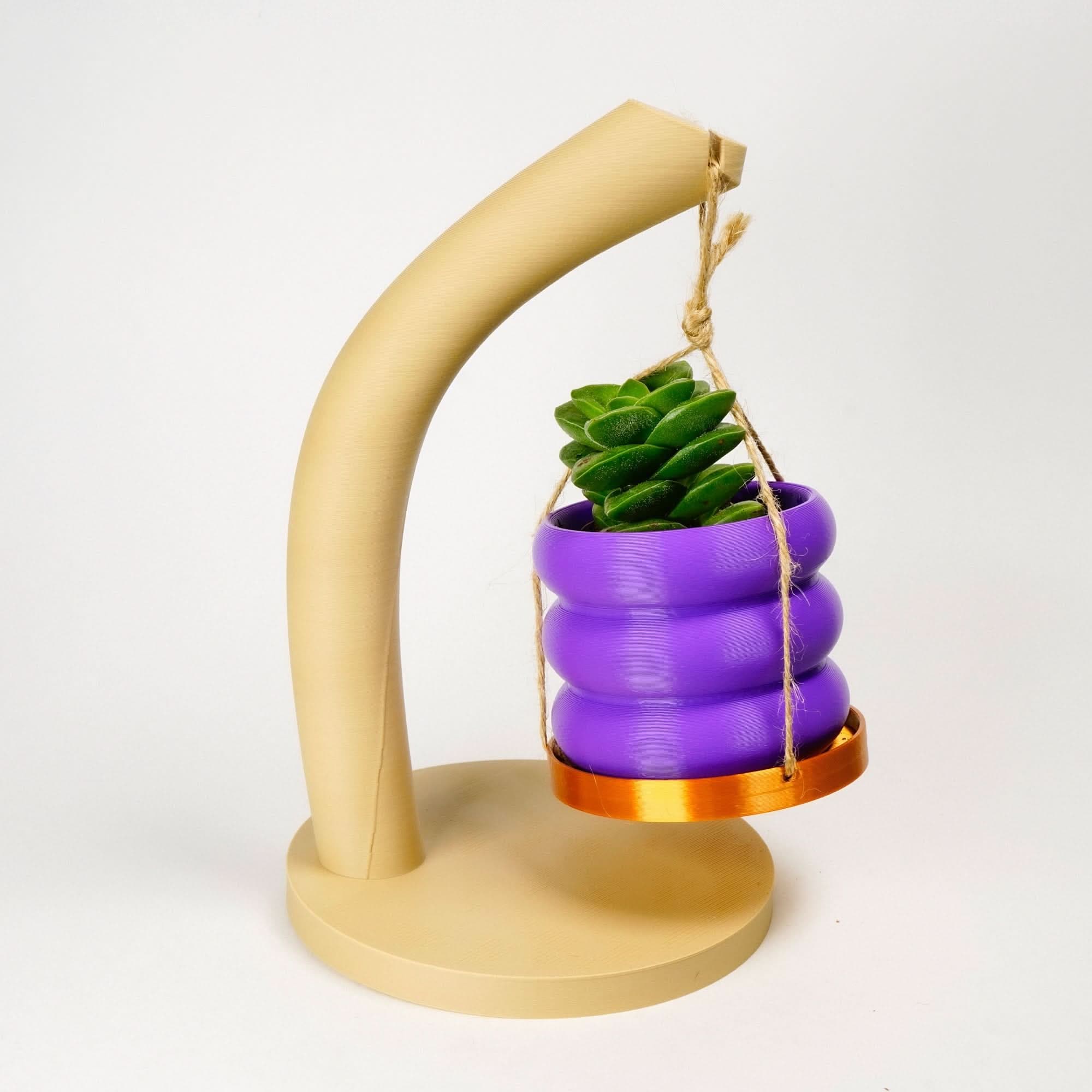 Rosebud HomeGoods Pots &amp; Planters 3" Hanging Bubble With Tray &amp; Holder