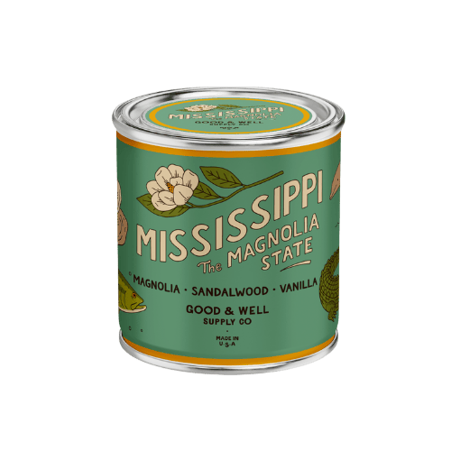 Good &amp; Well Supply Co Candles Half Pint / 8oz / Cotton Wick Mississippi State Candle