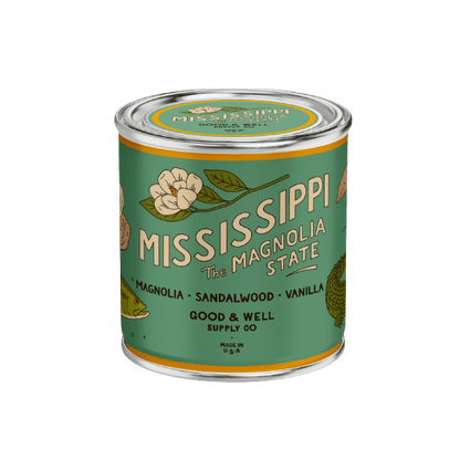 Good &amp; Well Supply Co Candles Half Pint / 8oz / Cotton Wick Mississippi State Candle