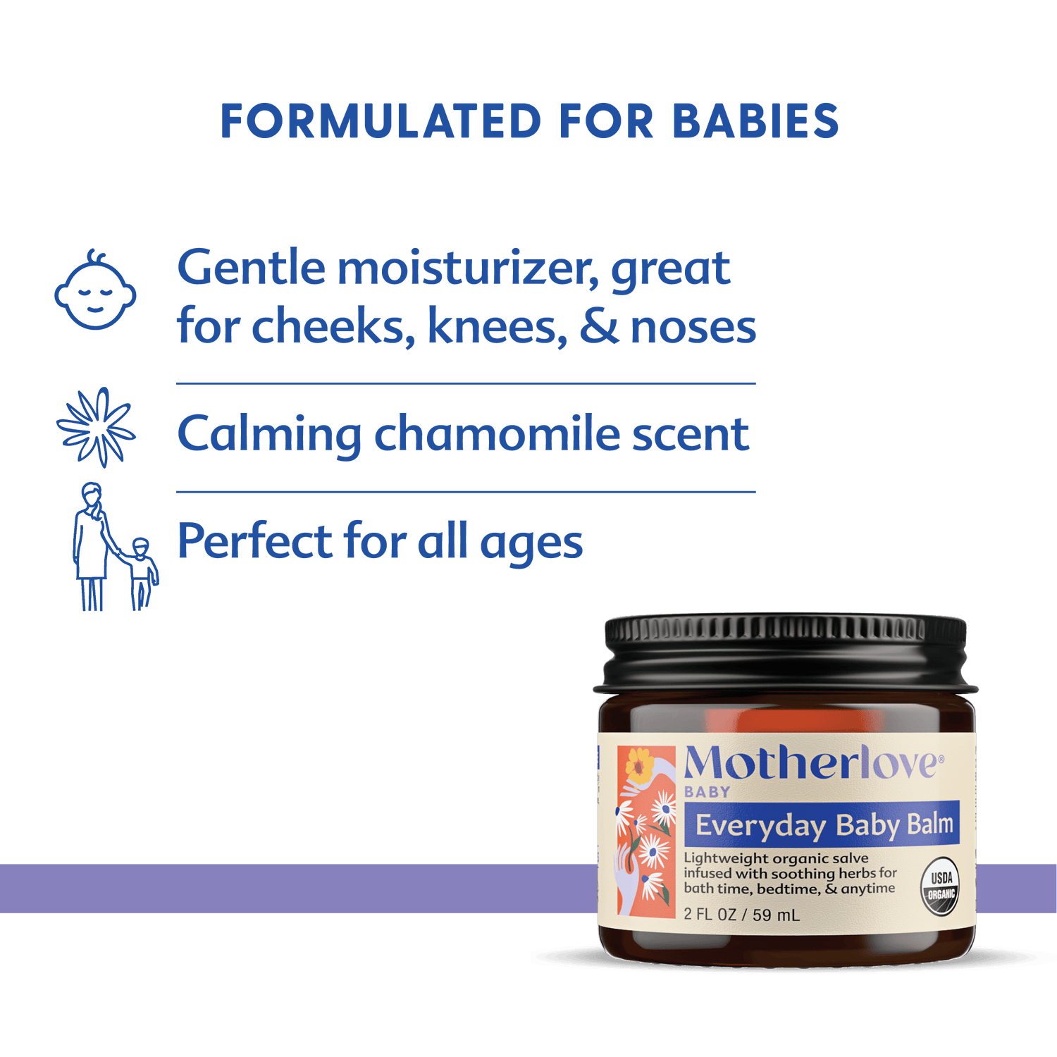 Motherlove Herbal Company Baby 2 oz Everyday Baby Balm