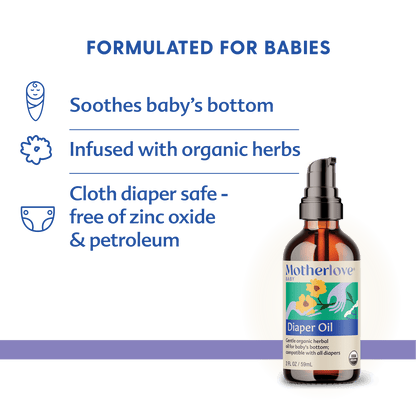 Motherlove Herbal Company Baby Diaper Oil