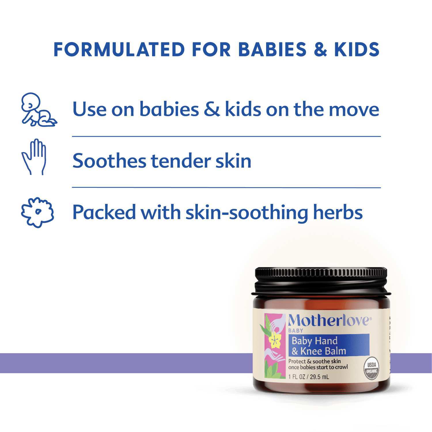 Motherlove Herbal Company Baby Baby Hand &amp; Knee Balm