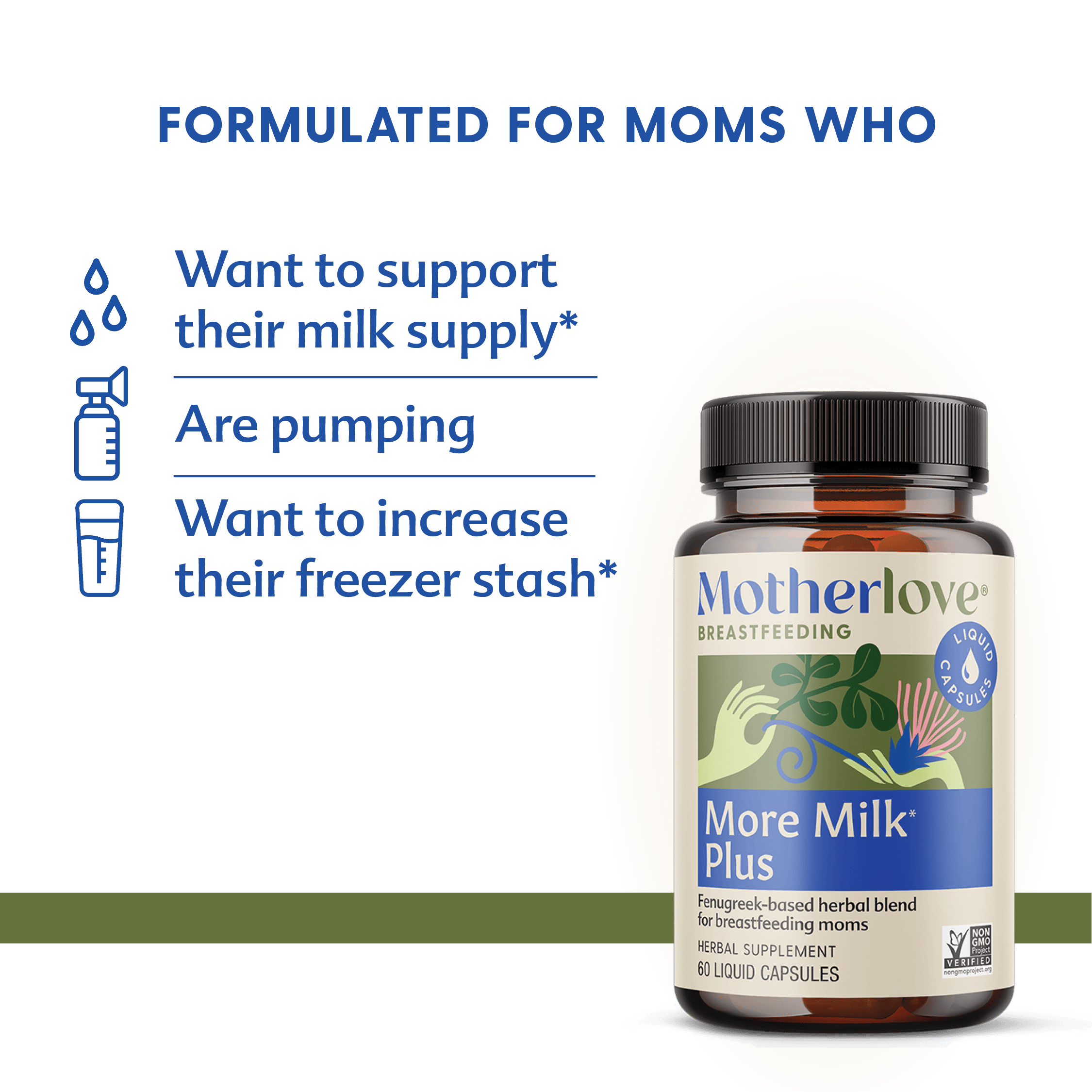 Motherlove Herbal Company Breastfeeding More Milk Plus® - Liquid Capsules