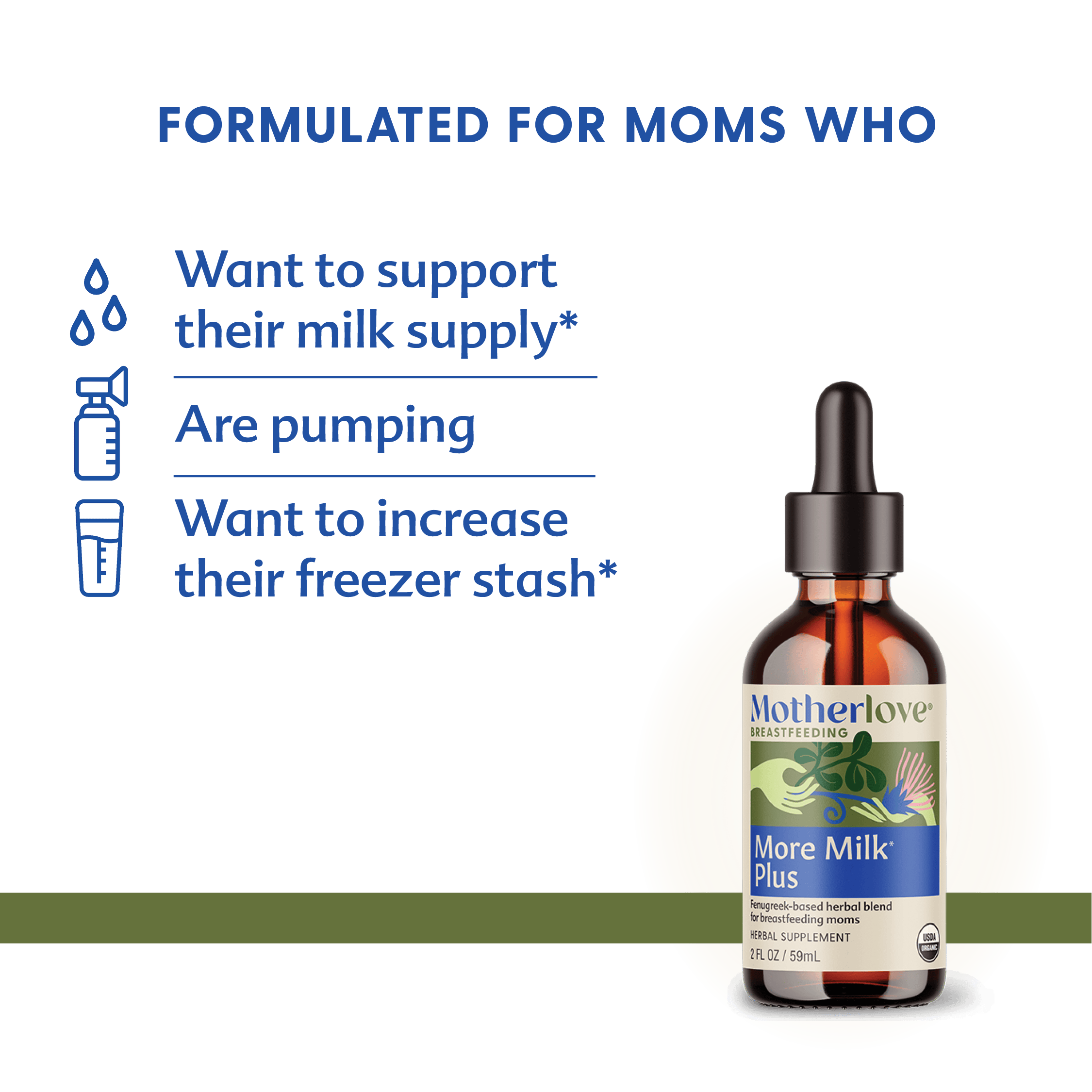 Motherlove Herbal Company Breastfeeding More Milk Plus® - Tincture