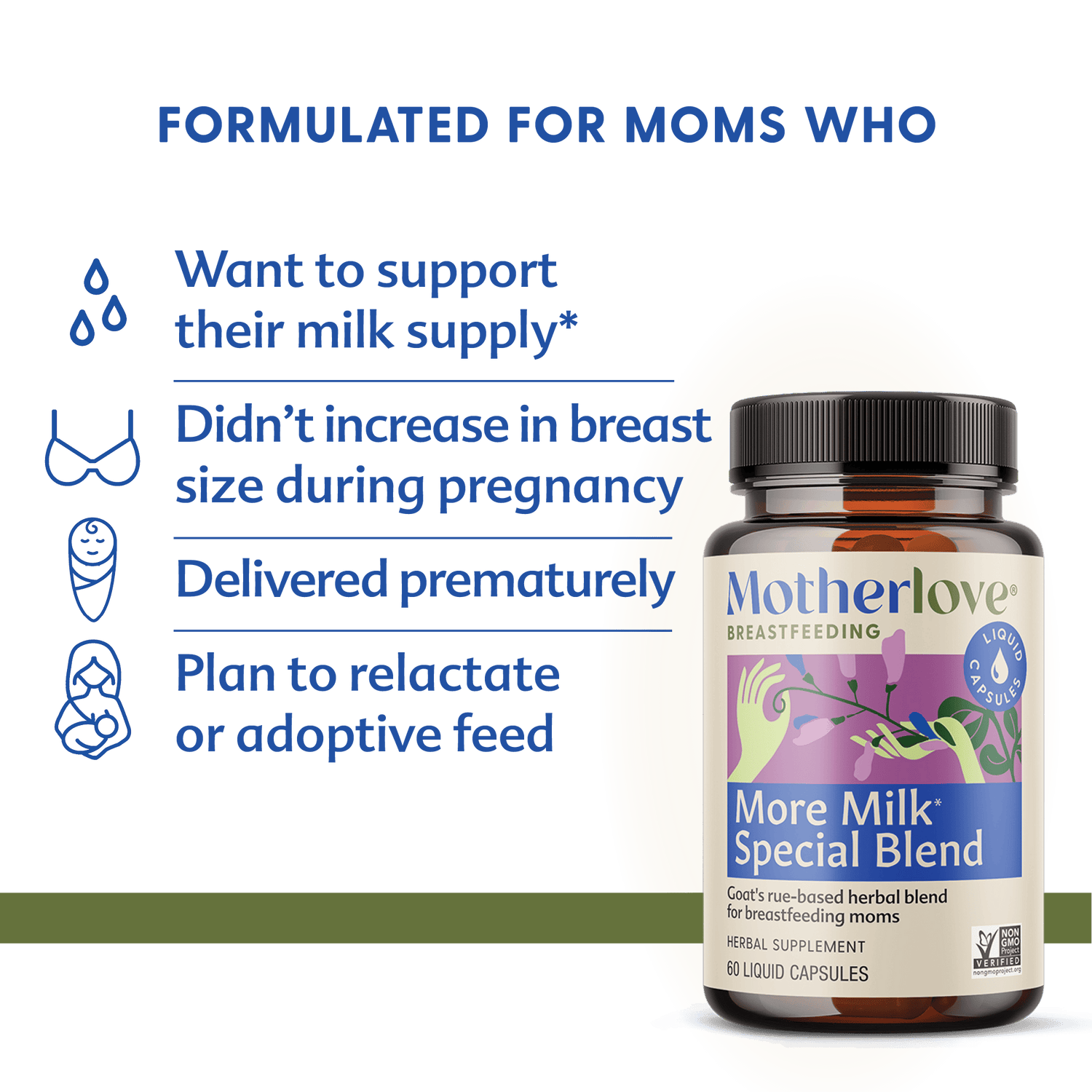 Motherlove Herbal Company Breastfeeding More Milk® Special Blend - Liquid Capsules