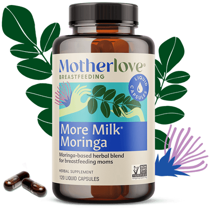 Motherlove Herbal Company Breastfeeding More Milk® Moringa - Liquid Capsules
