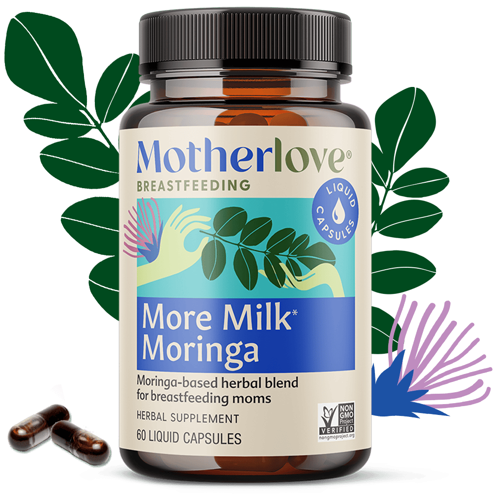 Motherlove Herbal Company Breastfeeding More Milk® Moringa - Liquid Capsules