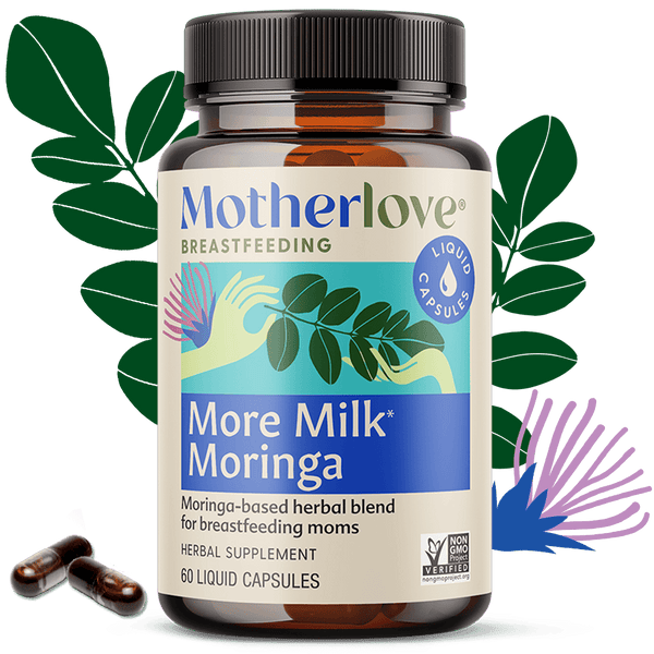 Motherlove Herbal Company Breastfeeding More Milk® Moringa - Liquid Capsules