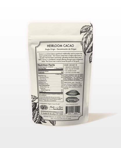 Anima Mundi Cacao HEIRLOOM CACAO Powder | Organic Ancestral Seeds