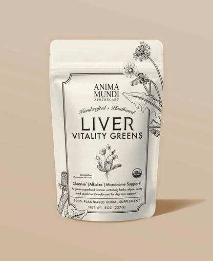 Anima Mundi Herbal supplements 1 lb LIVER VITALITY Super Greens | Daily Cleansing Powder*