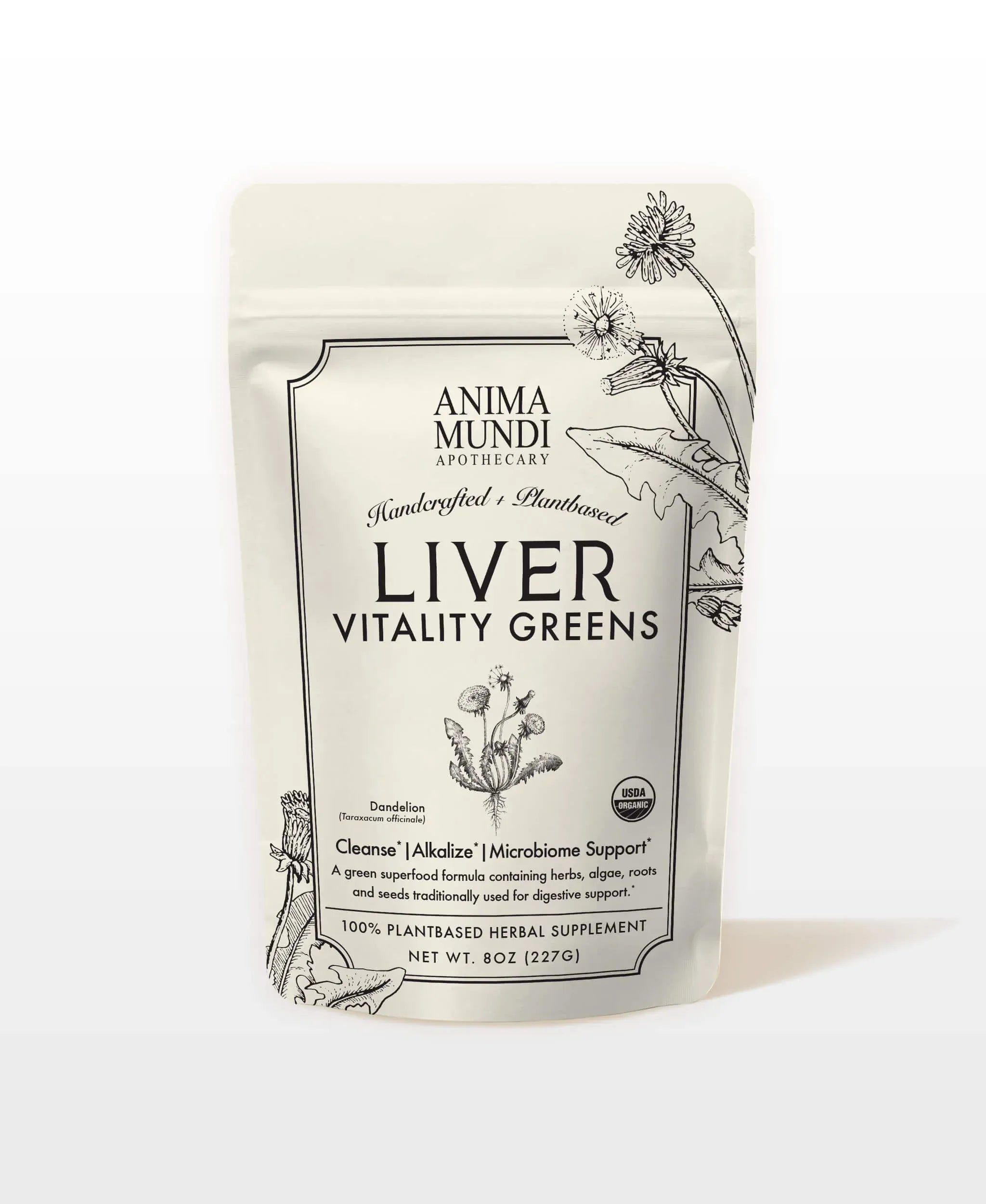 Anima Mundi Herbal supplements LIVER VITALITY Super Greens | Daily Cleansing Powder*