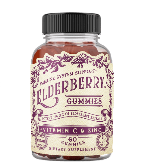 Roots and Leaves, LLC Elderberry Gummies + Vitamin C &amp; Zinc