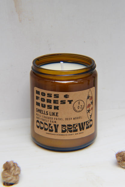 Moss &amp; Forest Musk Soy Candle