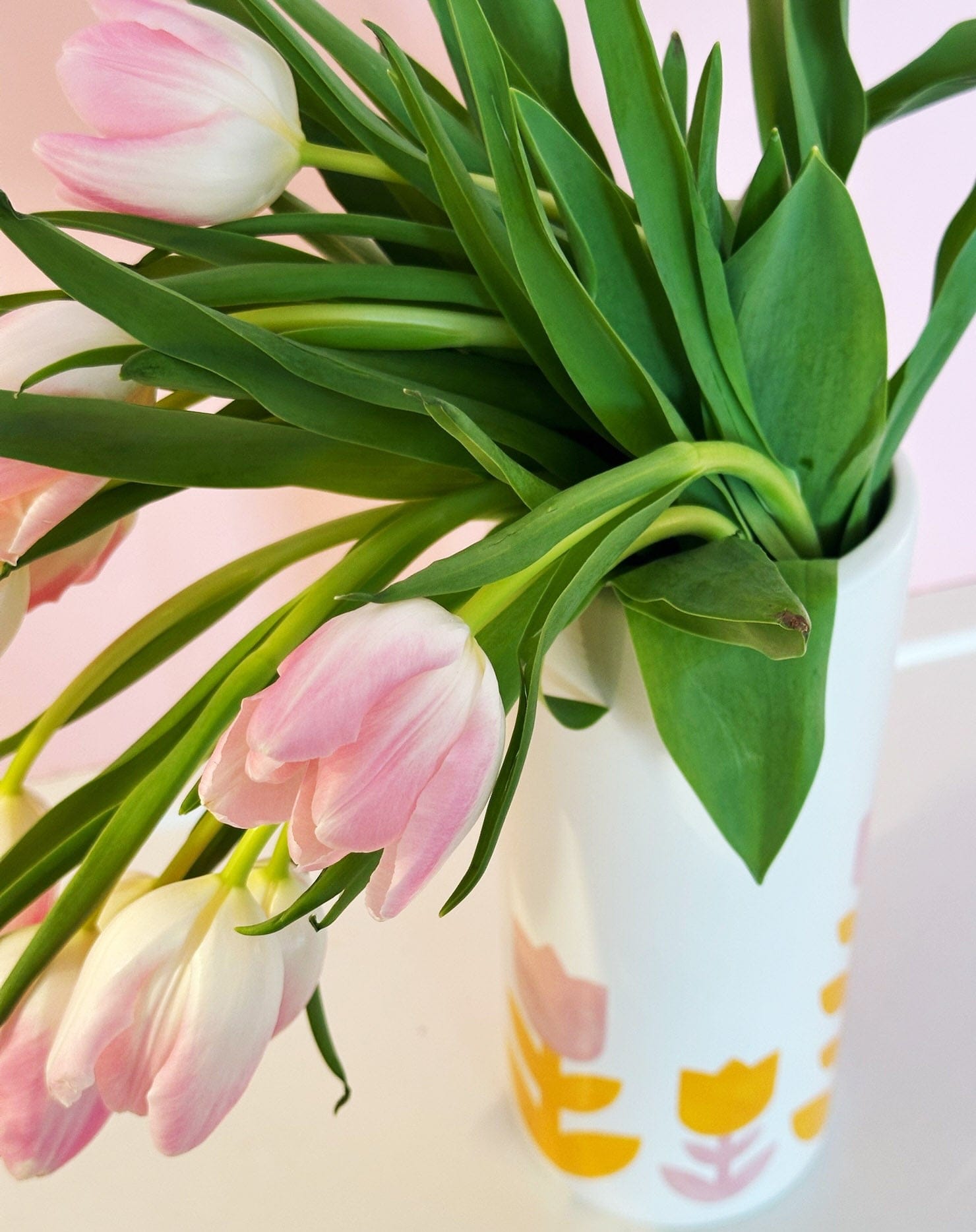 Ruby Clay Company Tulip Fever Column Vase