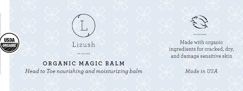 Lizush ORGANIC MAGIC BALM Head to Toe nourishing and moisturizing