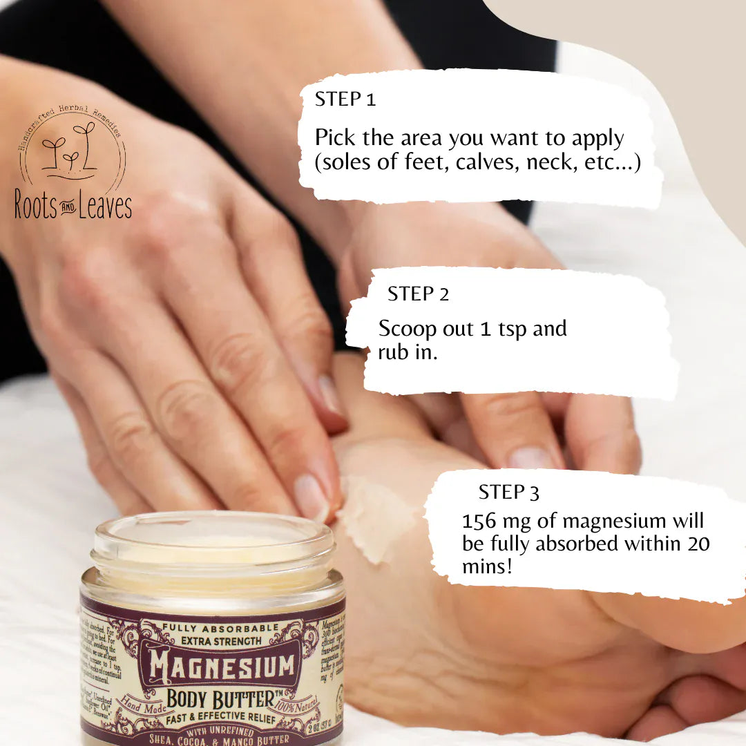 Roots and Leaves, LLC Lotion &amp; Moisturizer Magnesium Body Butter