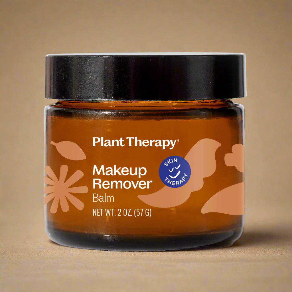 Jar of Plant Therapy Makeup Remover Balm on a white background