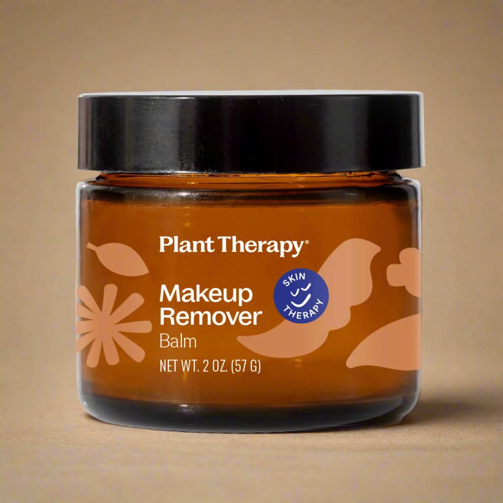 Jar of Plant Therapy Makeup Remover Balm on a white background