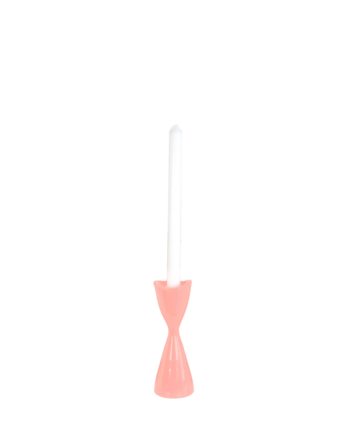 Tulip Candlestick Holders in Malibu Pink