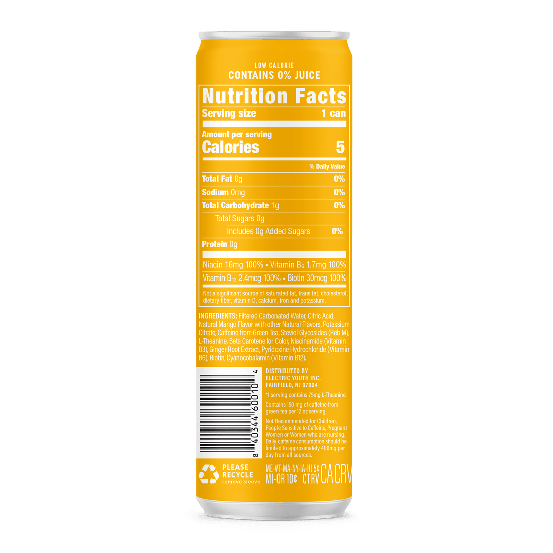GORGIE Energy Drink Energy Drink - Sparkling Mango Burst