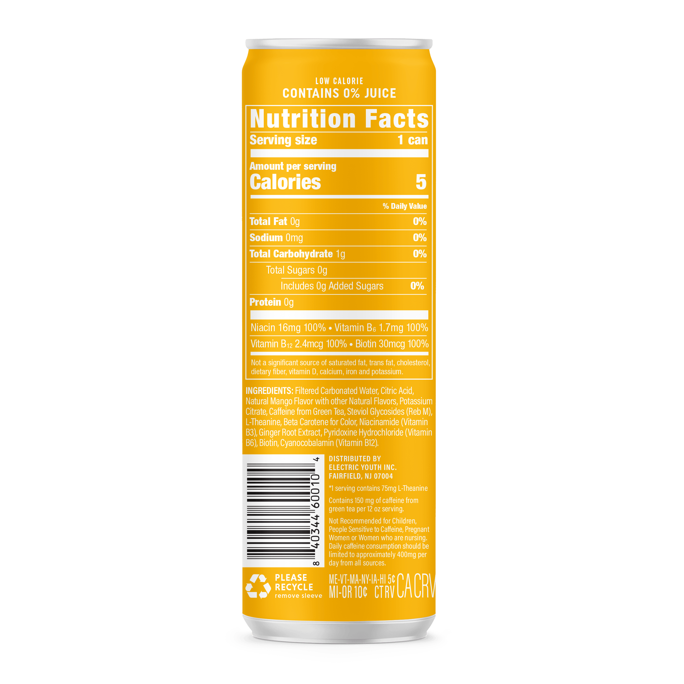 GORGIE Energy Drink Energy Drink - Sparkling Mango Burst